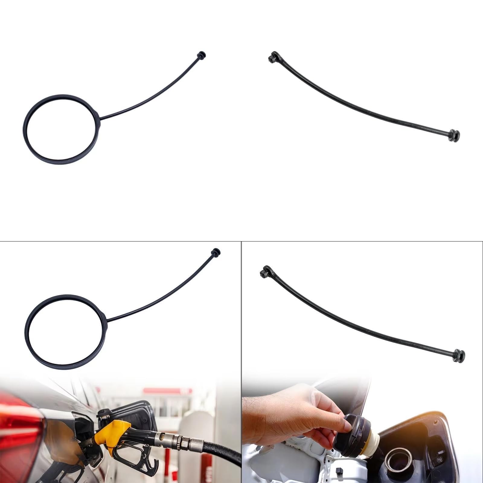 Auto Cable Tapa depósito Compatible Con Para X1 X2 X3 X4 X5 X6 X7 Z3 Z4 Cable Tapa Tanque Combustible Piezas Repuesto Para Reparación Accesorios Automóvil OEM: 16117193372(Size1)