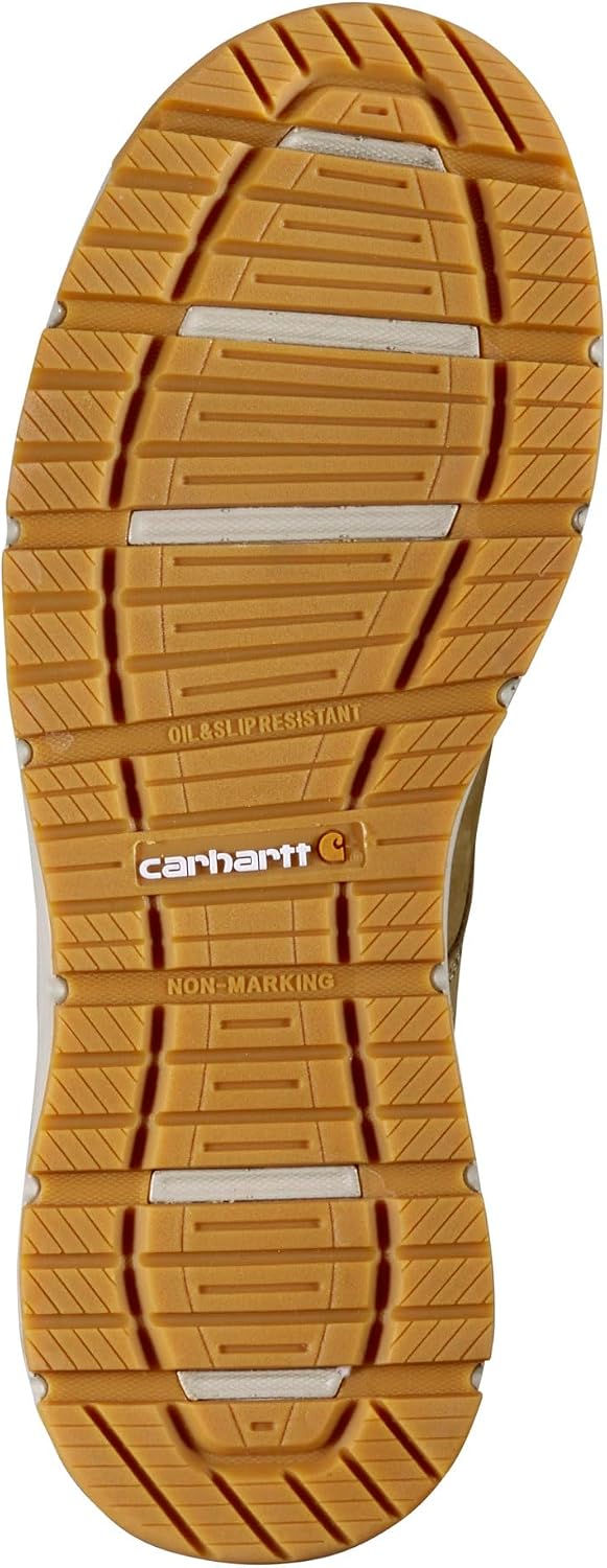 Carhartt Millbrook Moc Toe Boots for Men - 5" Wedge Work Boots, Slip- and EH- Resistant with Oil Tanned Leather, Breathable Membrane and Lightweight EVA Midsole