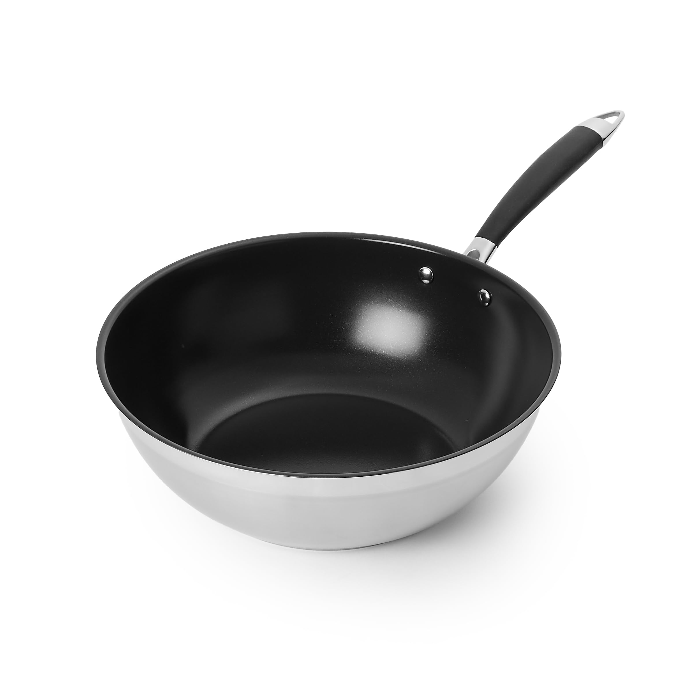 Amazon Basics Ceramic Non-Stick Wok Pan, 28cm