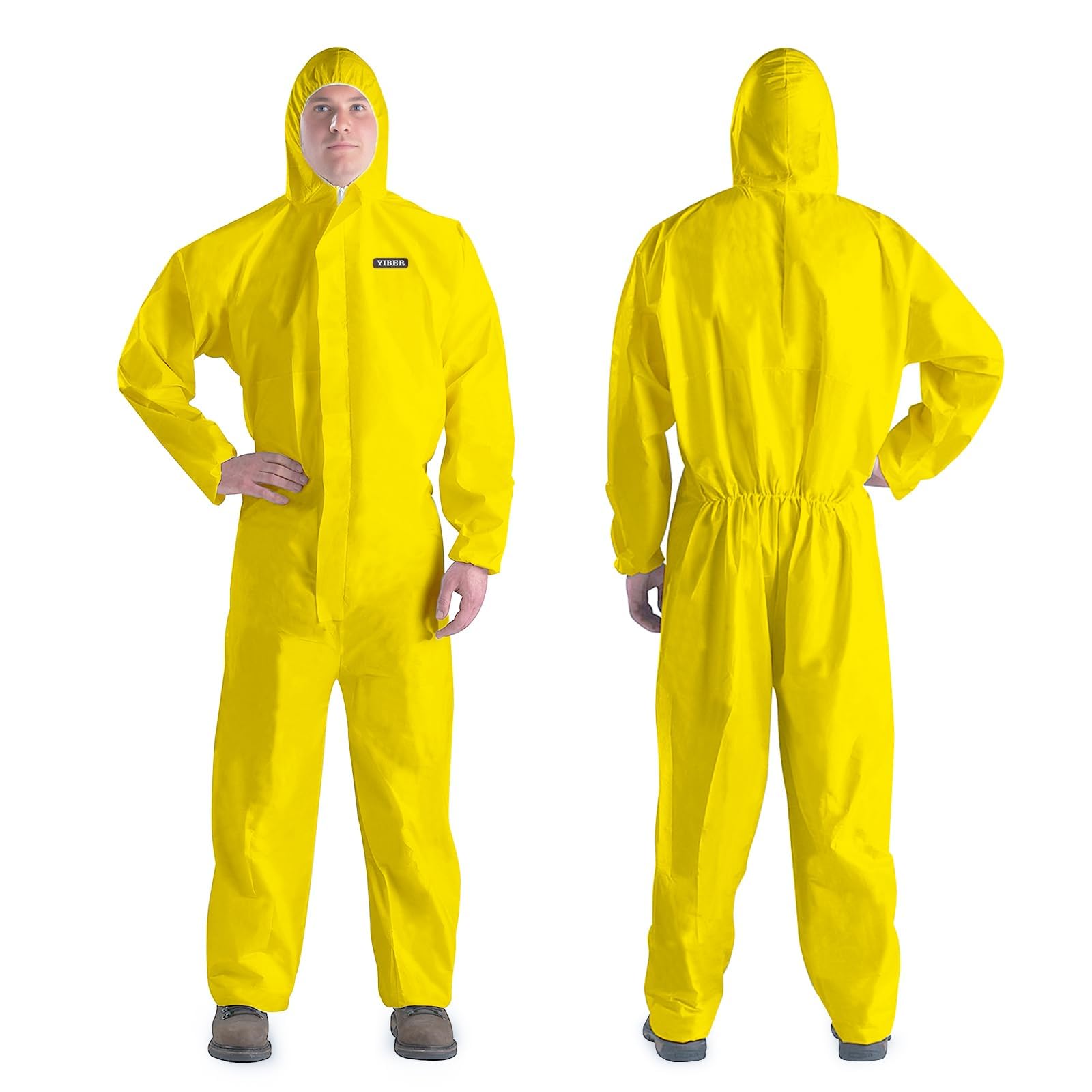 Amazon.com: YIBER Hazmat Suit Disposable Coverall | Heavy Duty
