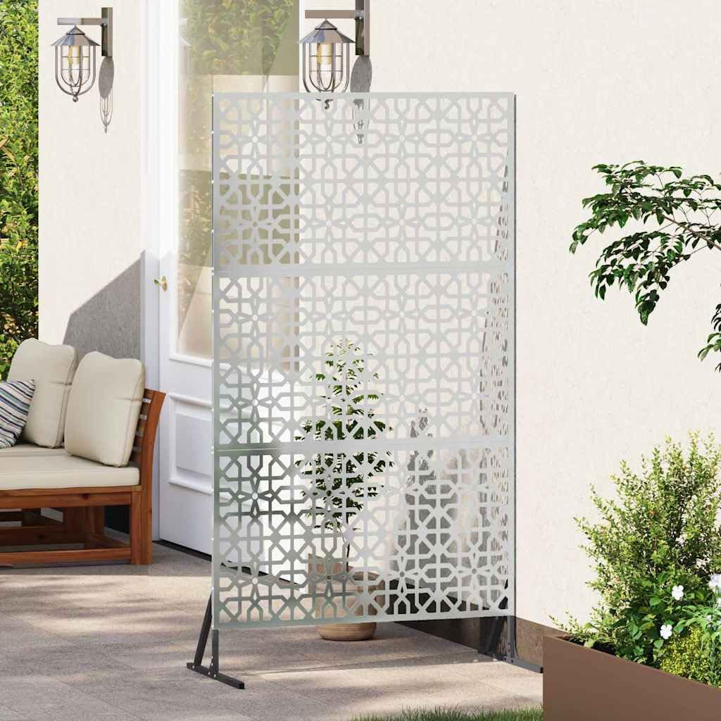 Genérico Pantalla de Privacidad Gris 100 x 50 x 180 cm Acero,Bricolaje,Vallas de jardín,Paneles de Vallas,Gris,868575