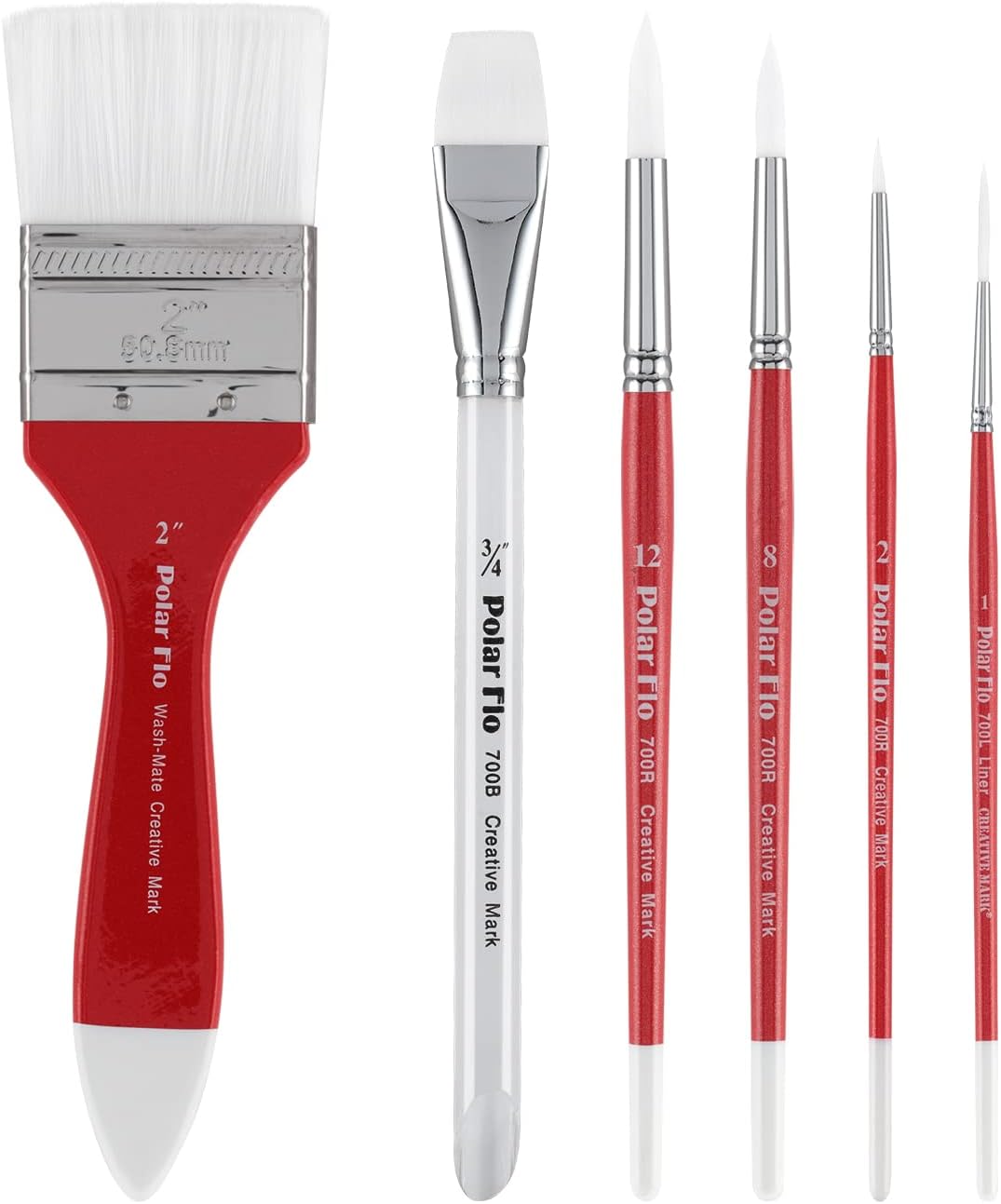 Jerry's Artarama Artist Quality Paint Brush [Watercolor Set of 6] Ideal for