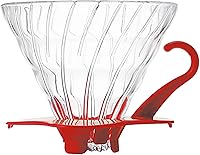 Vista 2 de Hario V60 - Cafetera de cristal con gotero de café para verter sobre cono, tamaño 03, color negro