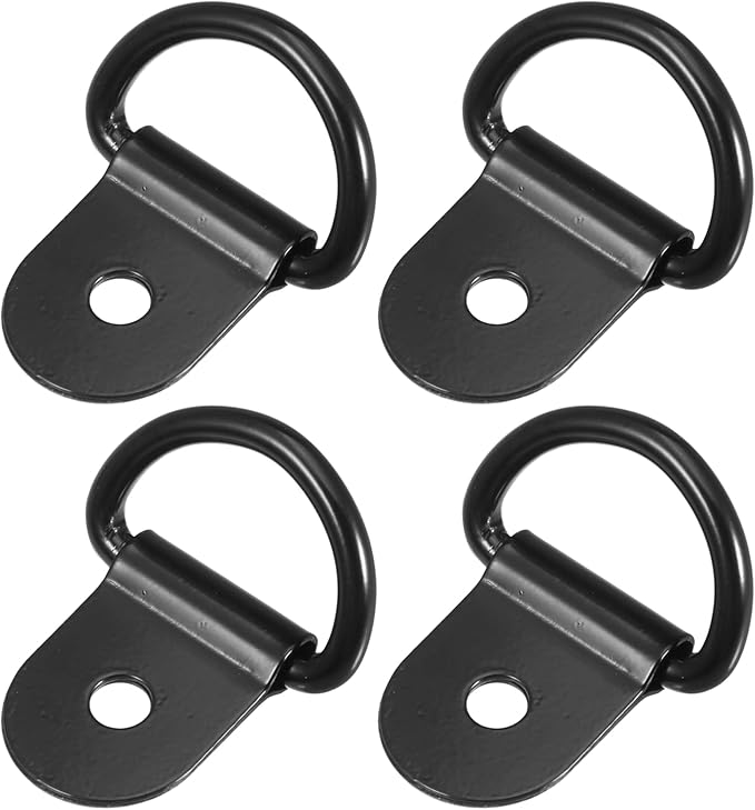 X AUTOHAUX 4pcs D Ring Tie Down Anchor 3mm Diameter D Rings