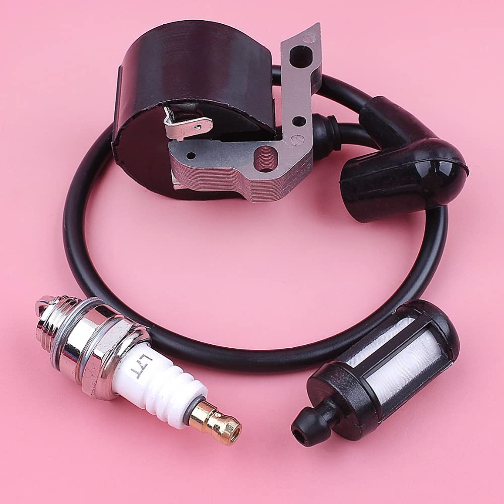 Herramienta Kit de filtro de combustible de bujía de bujía de bujía de encendido for stihl 015 01 5AV 015L Herramienta de jardín de motosierras Parte de repuesto de repuesto Componentes