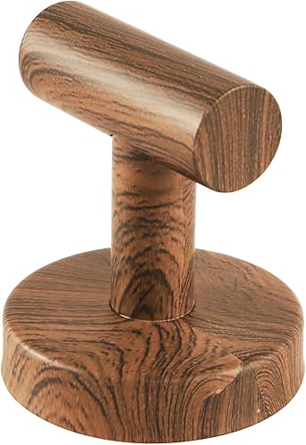 Miniatura 2 de KAFEEK Gancho de madera moderno montado en la pared de madera, gancho decorativo de pared de base redonda para colgar sombrero, toalla, bolso, tela,