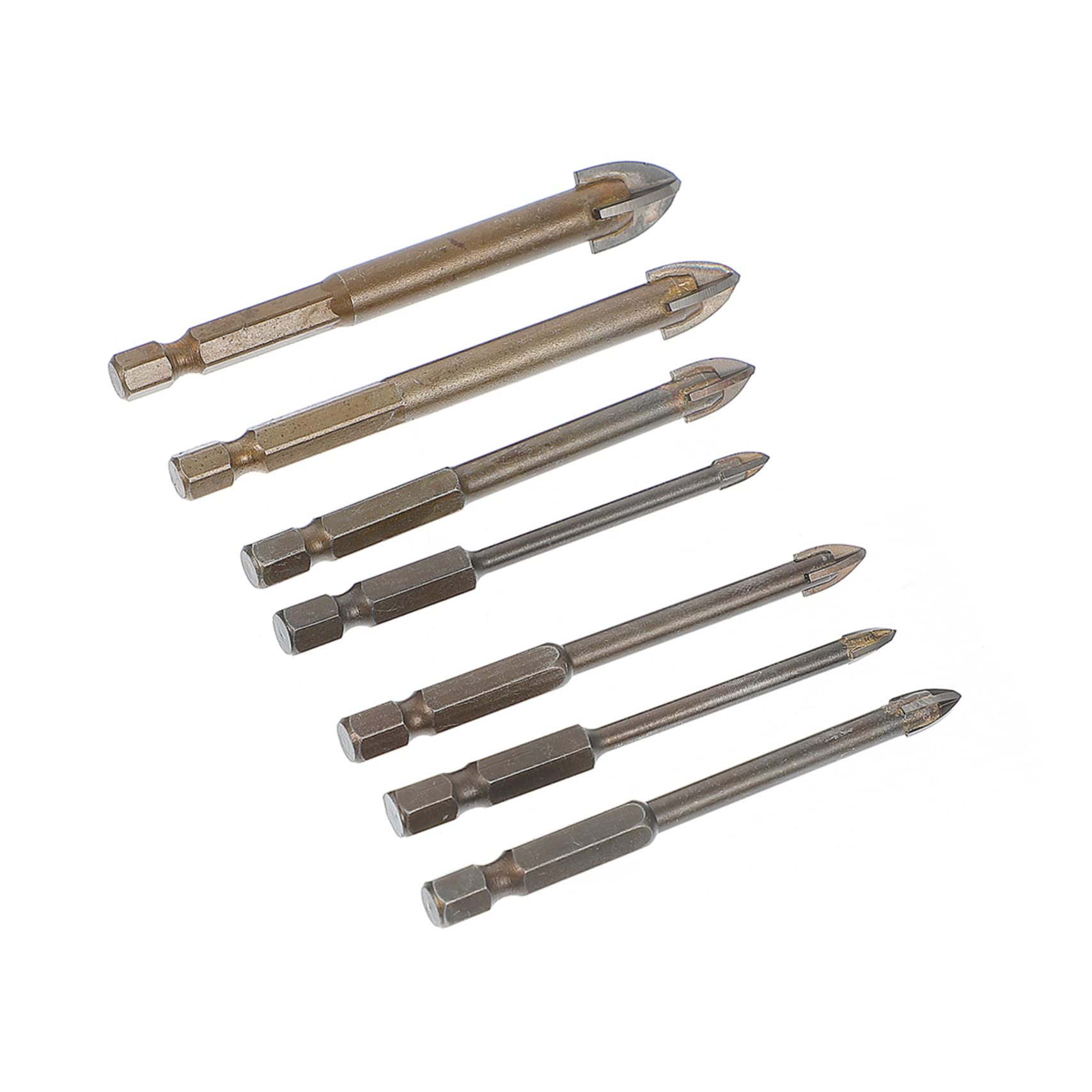 SEWACC 7pcs Hard Drill Bit for Tile Durable Tools for Electric Hand Drills Suitable