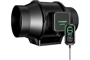 AeroZesh S6 6-inch 405 CFM Inline Duct Fan