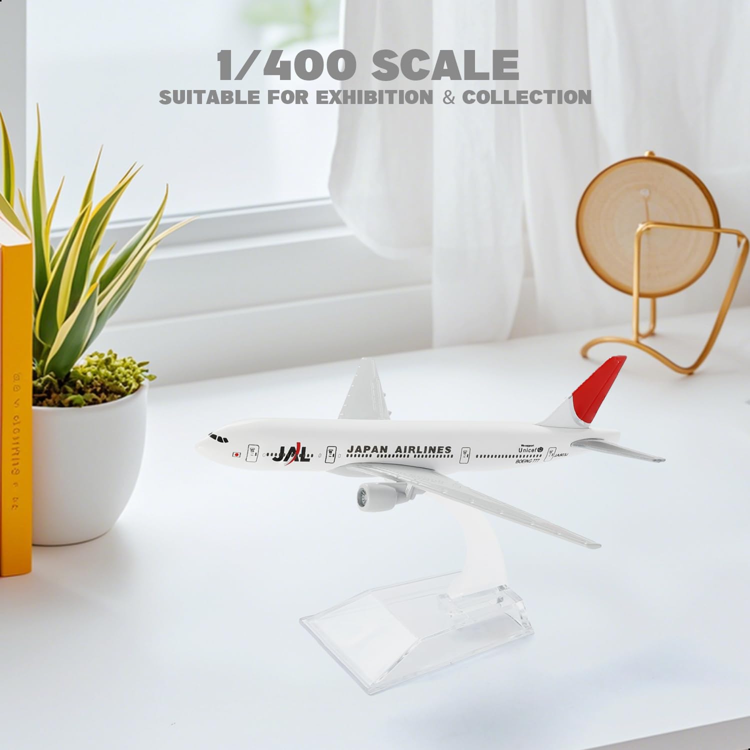 Amazon.co.jp: QIYUMOKE 1/400 JAL ボーイング777 飛行機モデル 15.5cm