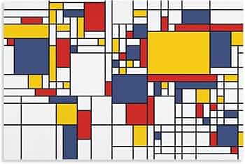 Amazon.co.jp: Piet Mondrianピート・モンドリアン画家の作品「赤・黄