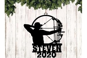 Personalized Archery Bow Hunting Christmas Ornament