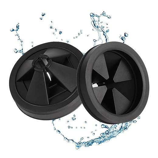 RQYEKDO Garbage Disposal Splash Guard,2 Pack 3 1/8 Inch Sink Baffle Disposer Drain Splash Guard Collar EPDM Rubber Upgraded Replacement Quiet Cover for Waste King, Whirlaway and GE Models