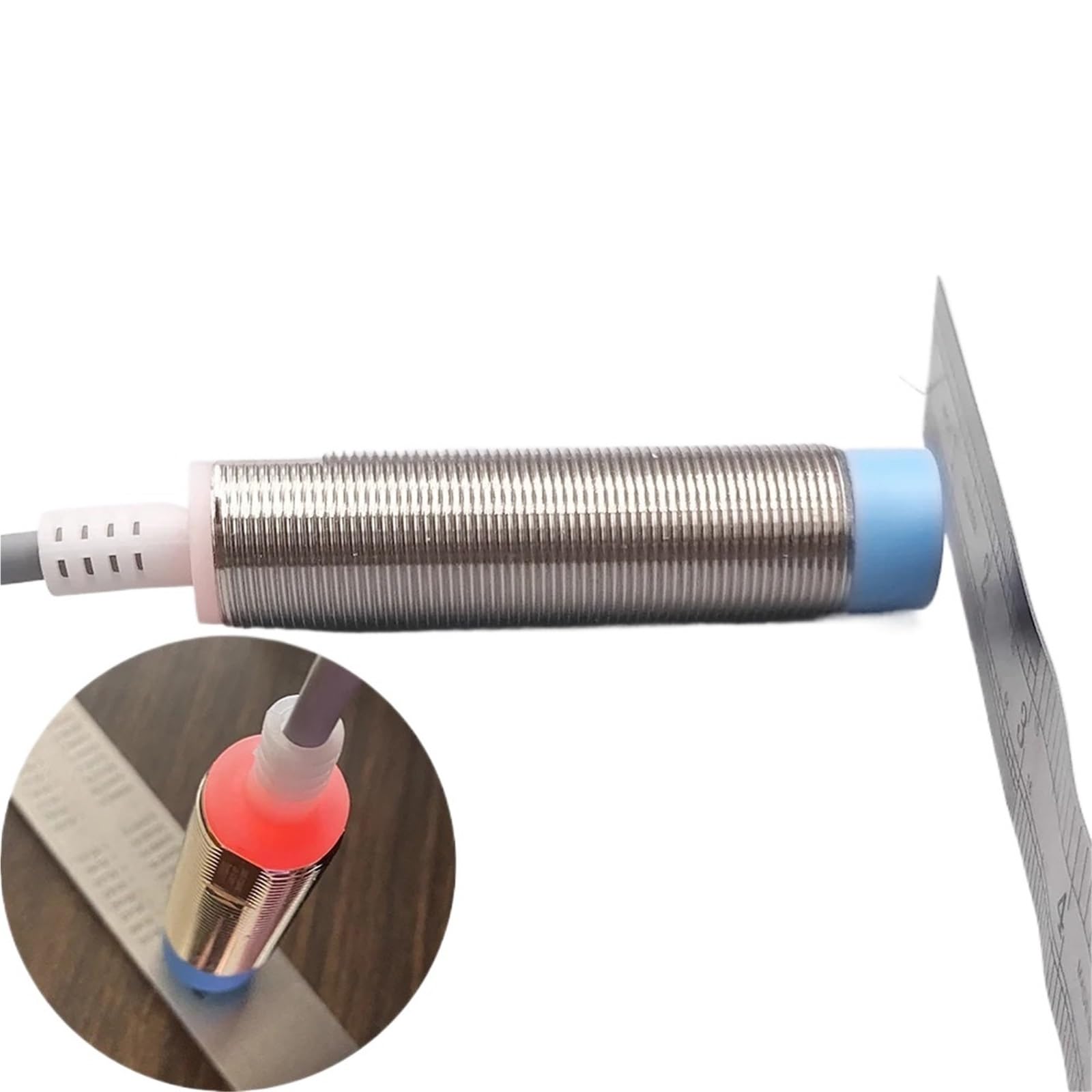 LM18 Inductive Proximity Sensor Metal Detection Approach Switch IP68 1500H 6mm/10mm/8mm/5mm Distance NPN DC12/24V((flush),8MM,PNP NC)