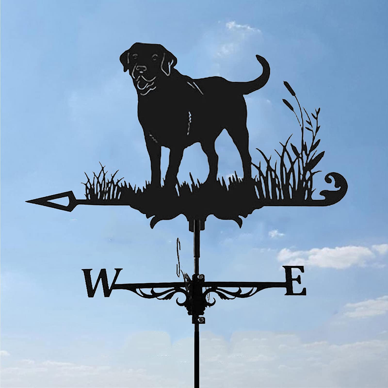 Girouette Chien Boxer - Indicateur Direction Vent Pour Toit Jardin Ferme