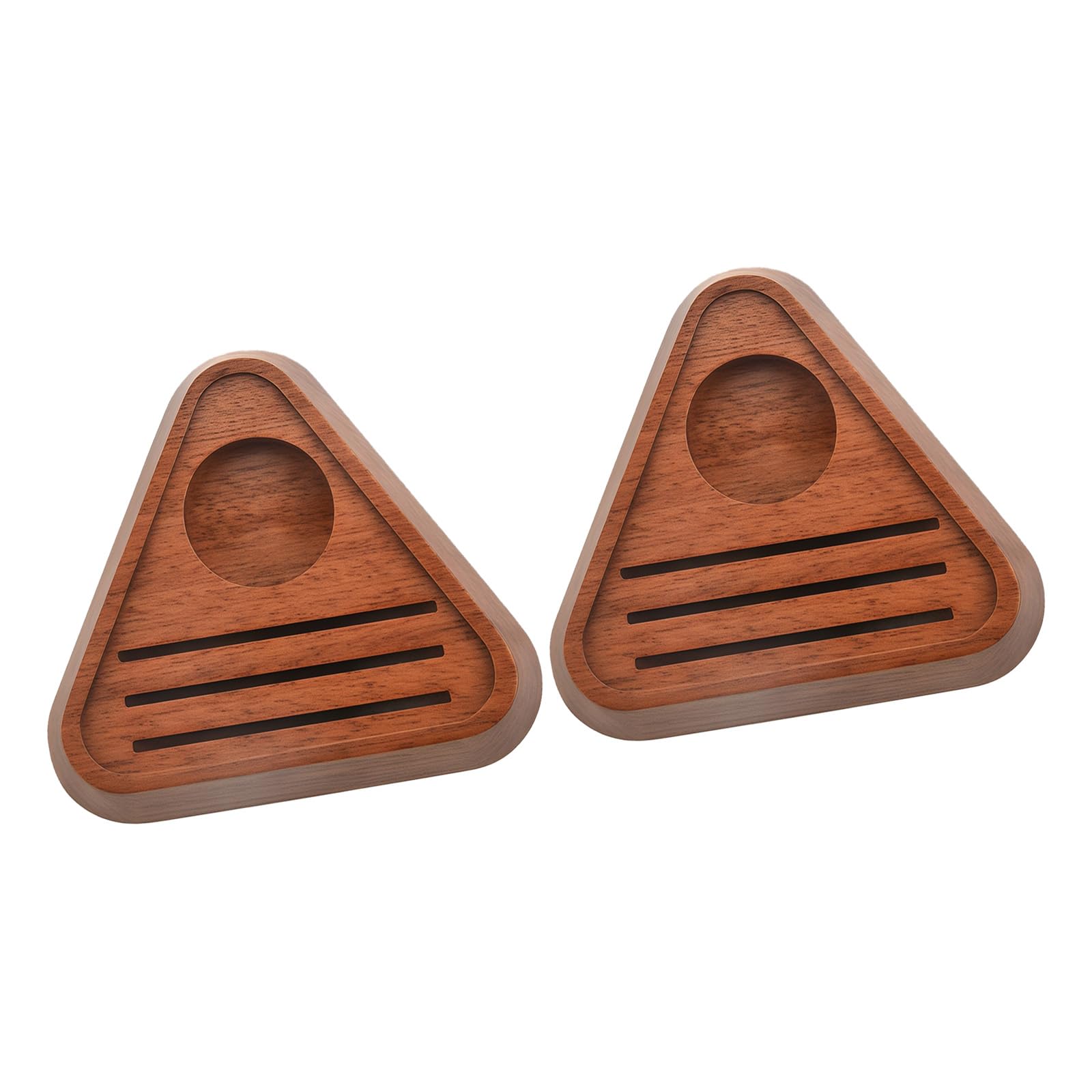 Fahoujs Wood Organizers Base for Coffee Water Separator Drying Rack Provide Quick Cleaning and Enhances Stability Stable Base