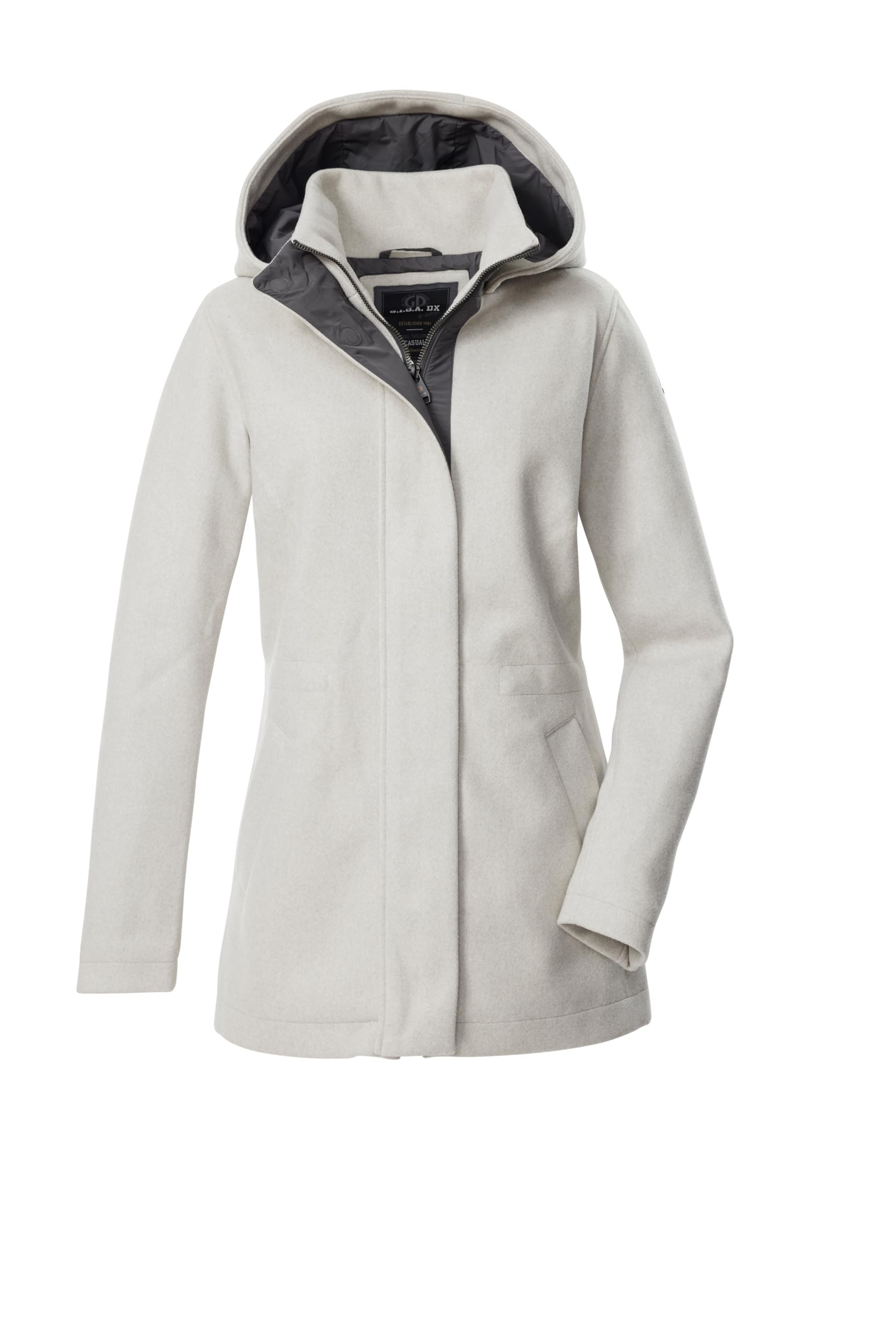 G.I.G.A. DX Damen Gw 78 Wmn Jckt Jacke/Übergangsjacke Wolloptik mit Kapuze