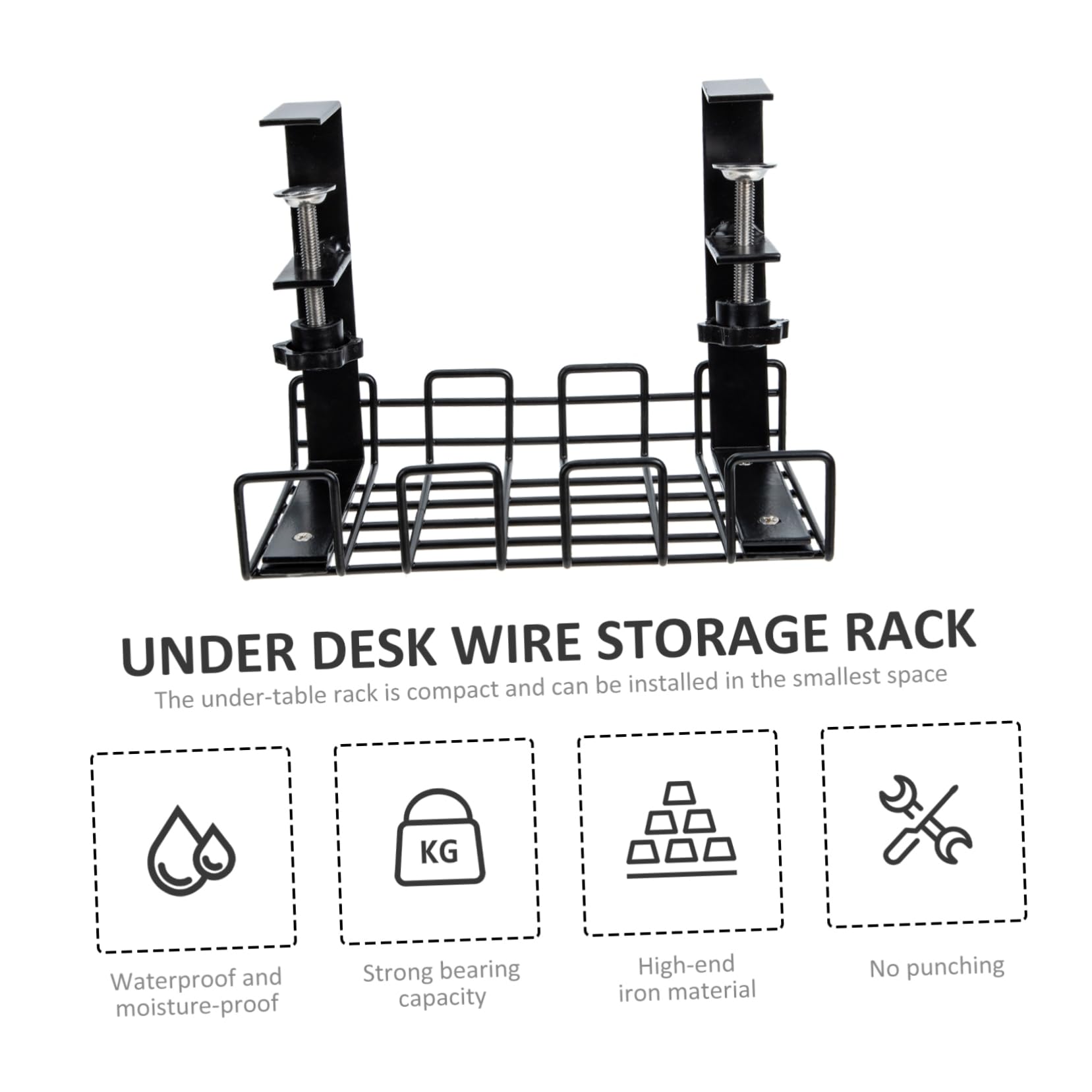 Gadpiparty Contenedor De Cables Organizador Cables Estante Almacenamiento Alambre Gestión Escritorio