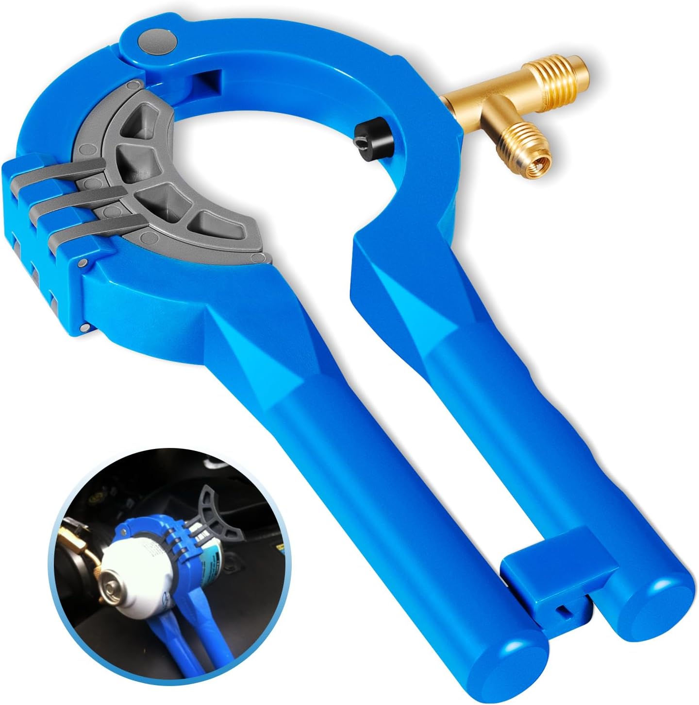 Llave lateral de lata 10102 para sistemas AC R12 y R134A