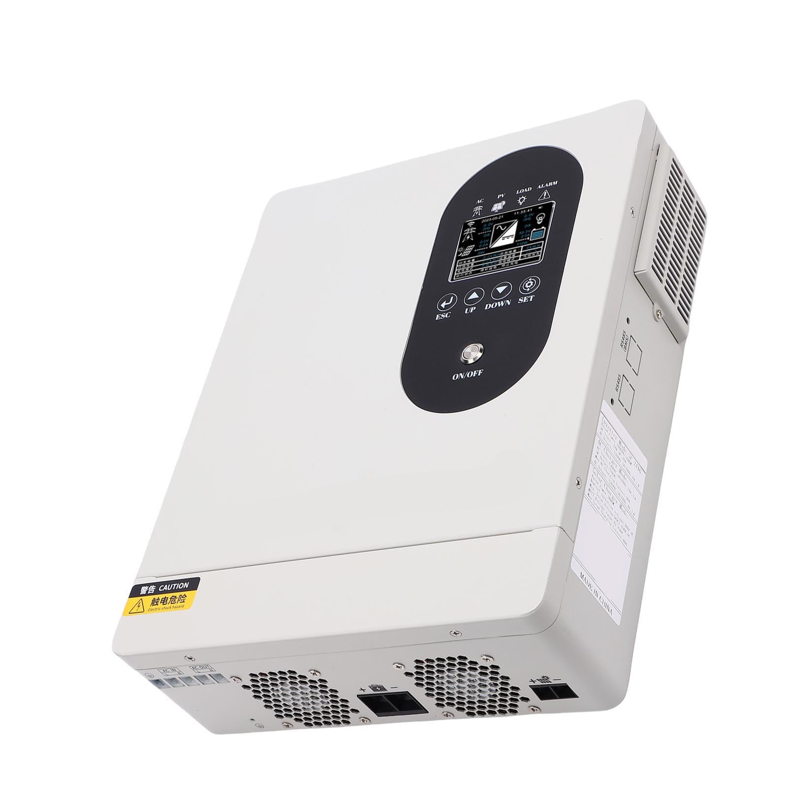 Tangxi Inversor Solar Híbrido de 1600 W con Controlador MPPT de 60 A, Onda Sinusoidal Pura para Camping y Lugares Remotos (24 VCC (SP2416))