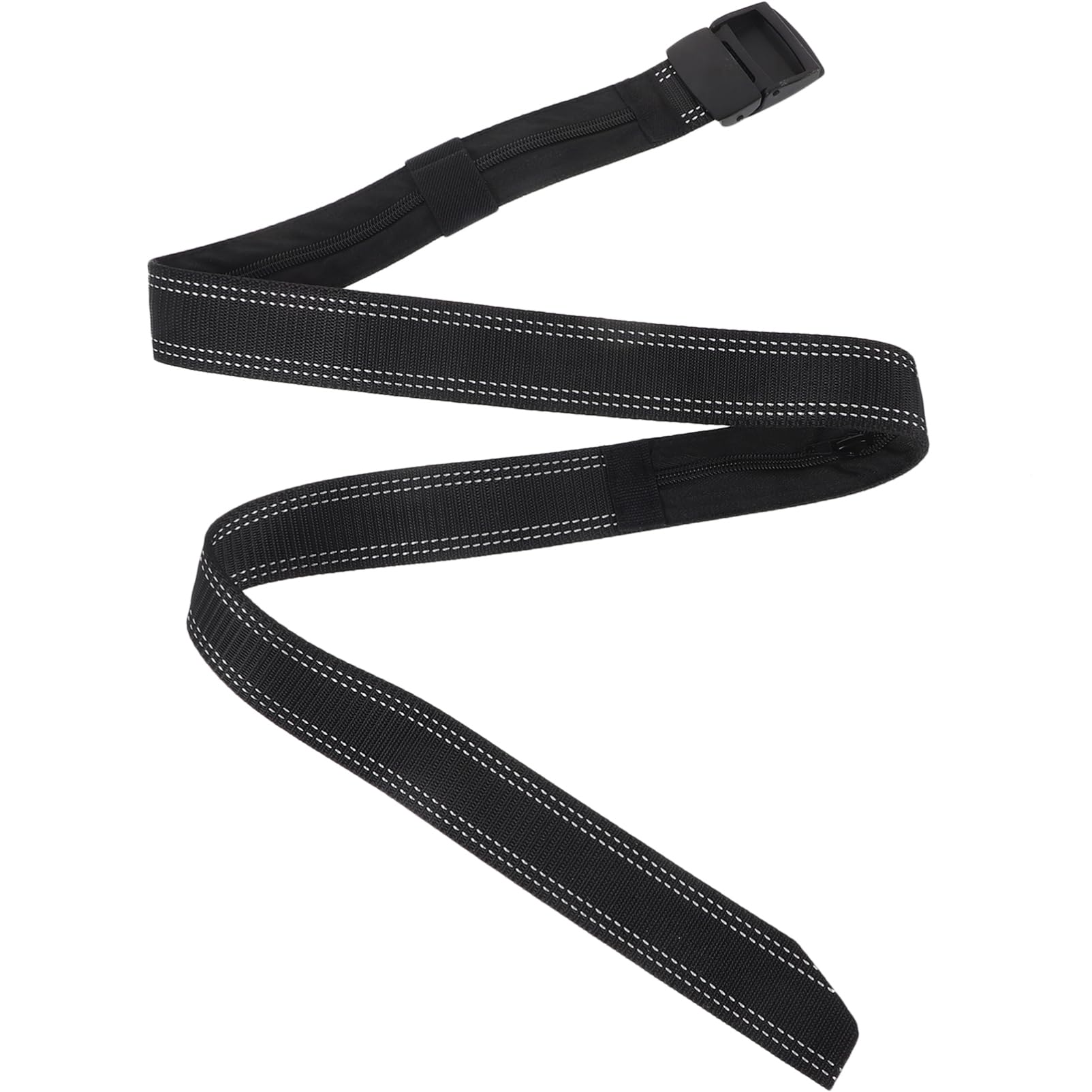 PACKOVE Versteckter Geld gürtel gurtstopper gurtschoner men accessories men belt Herrengürtel Gürteltasche für Männer Geldgürtel reisen Versteckter Geldgürtel für die Reise Stoff Black