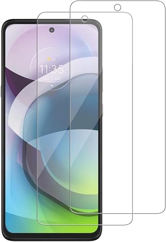 2 Pack for Motorola One 5G Ace / One 5G UW Ace Screen Protector, Tempered-Glass, Micro-curved Edges, Case Friendly, Bubble Free, HD Clear, Easy Installation
