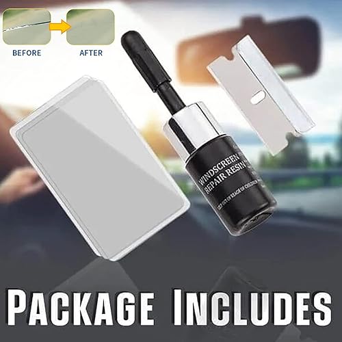 Miniatura 5 de Kit de reparación de vidrio para parabrisas, kit de reparación de vidrio Sazo, renovador de vidrio Sazo, kit de reparación de parabrisas para
