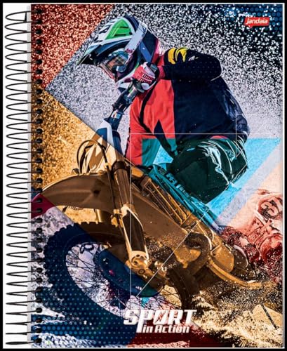Kit de Cadernos, Jandaia, Universitário, 20 Matérias, Capa Dura, Sport, 320 Folhas, Pacote com 2