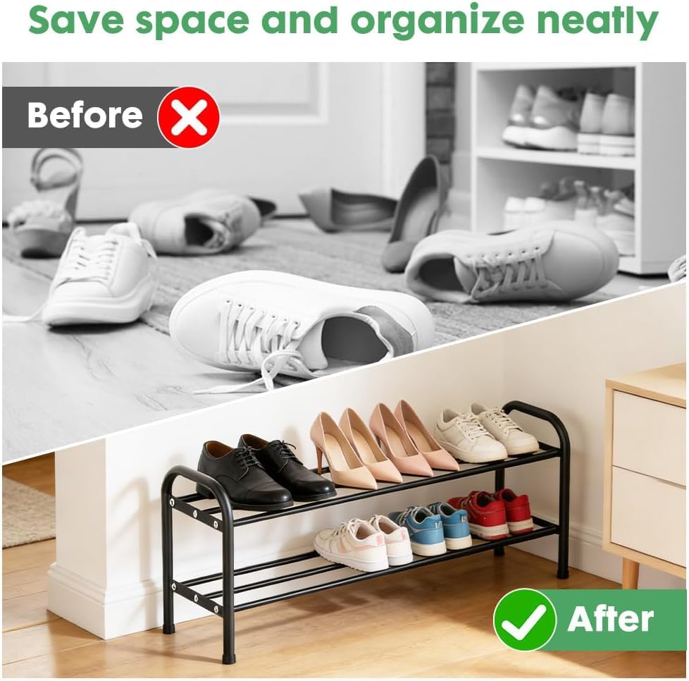 Étagère à chaussures réglable et extensible pour optimiser les petits espaces - 4