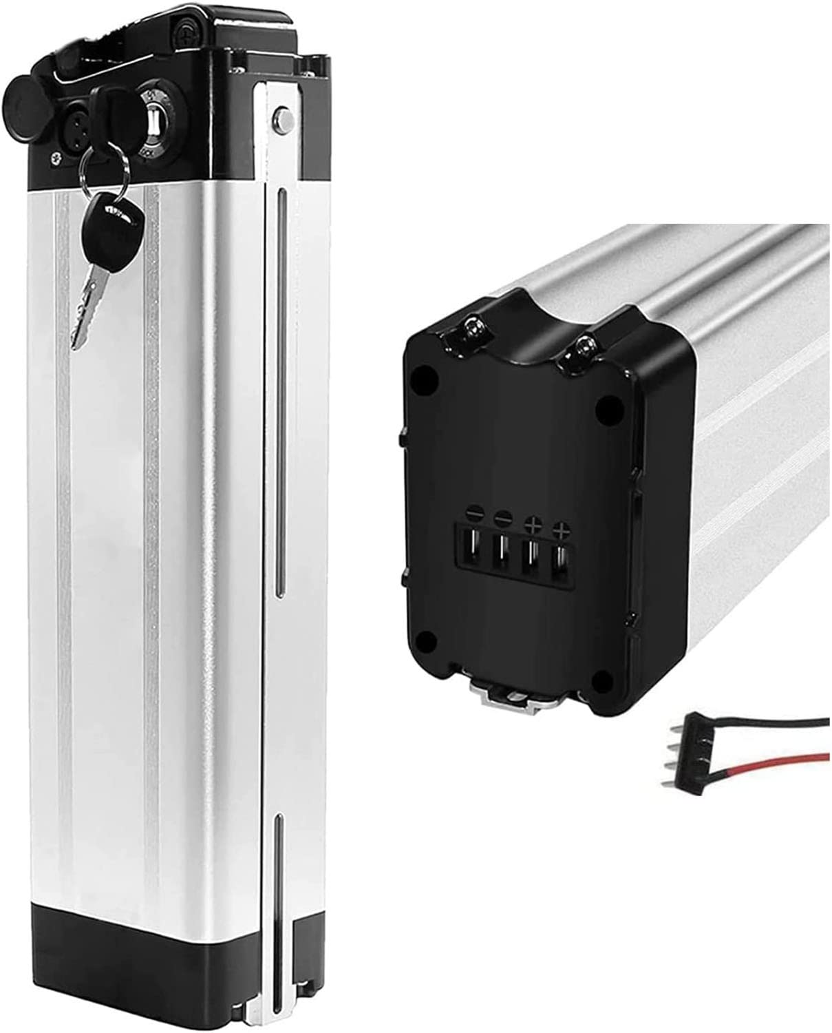 stdpcxz 36/48V 10AH 12.5AH 15AH 18AH 20AH Replacement Folding Ebike Battery Pack with Charger Lithium Ion Battery Pack with BMS Replacement Battery for Motor Electric Bicycle Scooter 48V,15AH