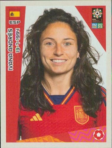 2023 Panini FIFA Women's World Cup Stickers #147 Ivana Andres Spain Mini Sticker Soccer Futbol Trading Card