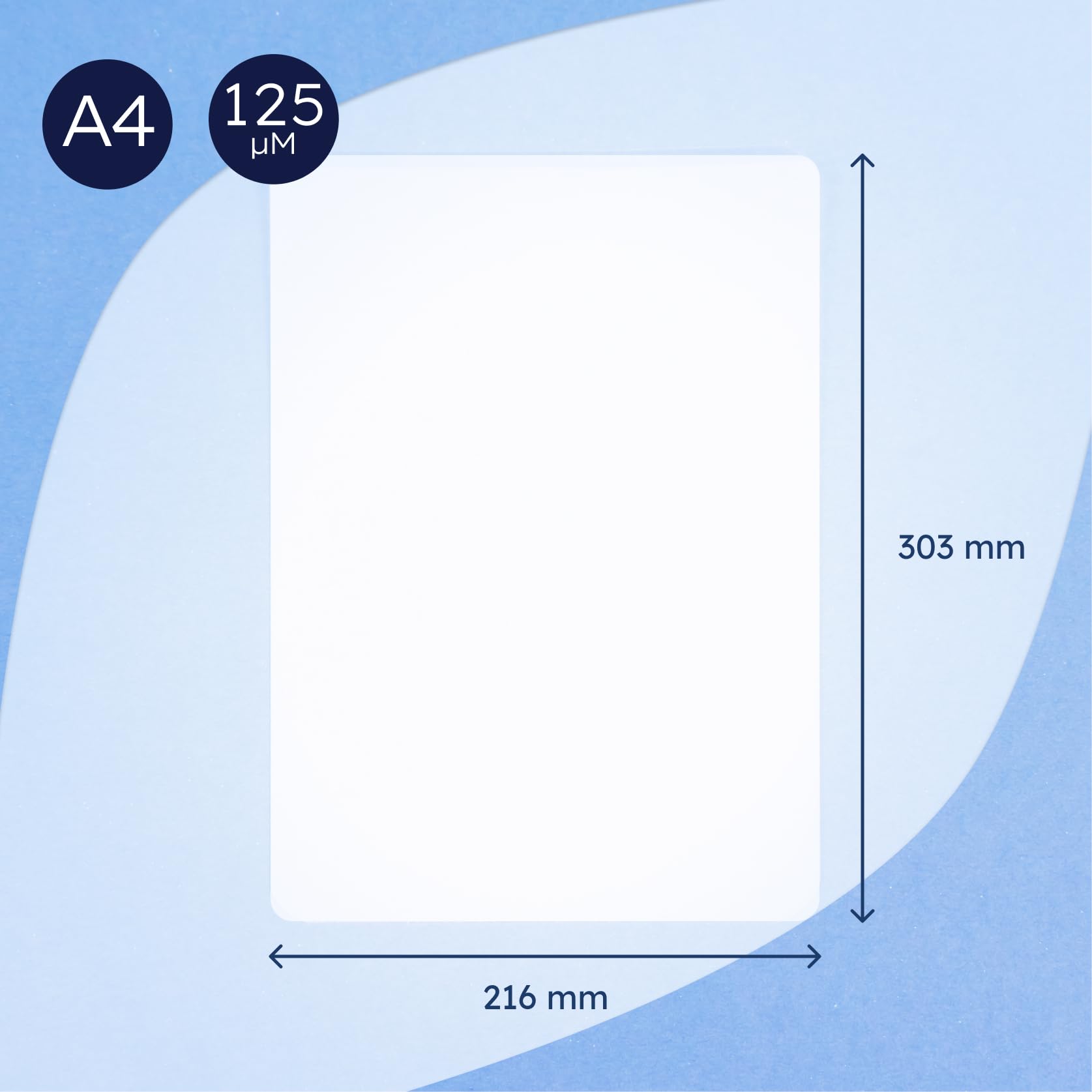 RAYLU fundas plastificar A4 125 micras transparentes brillante pack 100