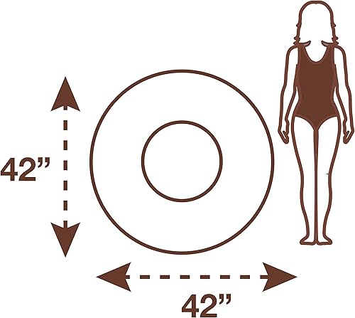 Miniatura 3 de CocoNut Float Flotadores de piscina con purpurina cítrica  Flotadores inflables de anillo  Tubos de descanso duraderos de 3.5 pies y juguetes de