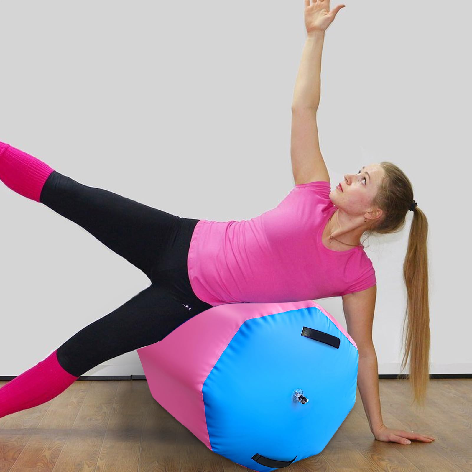 Rullo ad aria, antiscivolo, morbido, equilibrio, per ginnastica, fitness, palestra, allenamento al chiuso, a casa, yoga, esercizi all'aperto