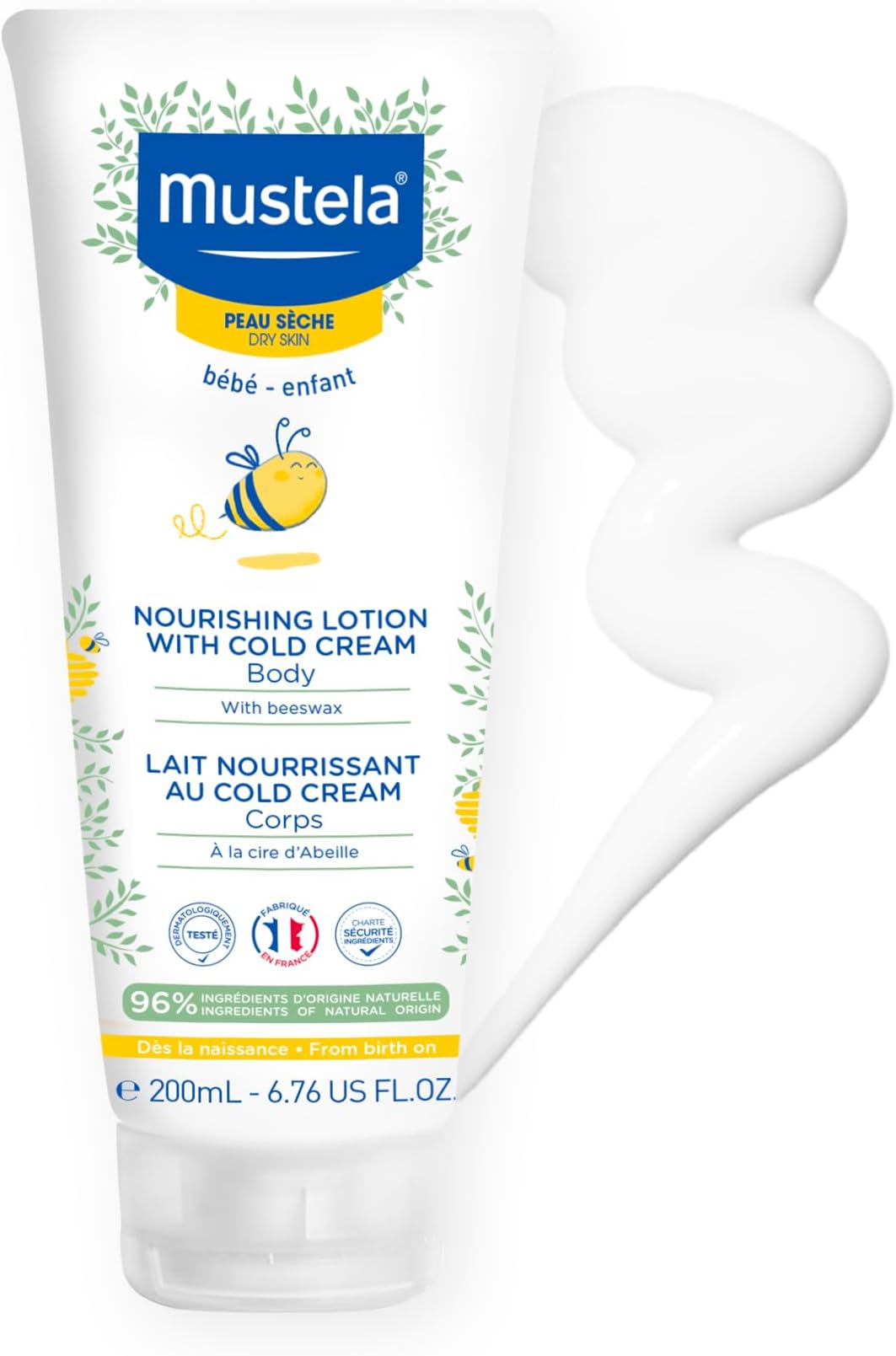 Baby Nourishing Lotion – Daily Body Lotion for Dry Skin - with Natural Avocado, Cold Cream & Beeswax - 6.76 fl. oz. - Packaging may vary