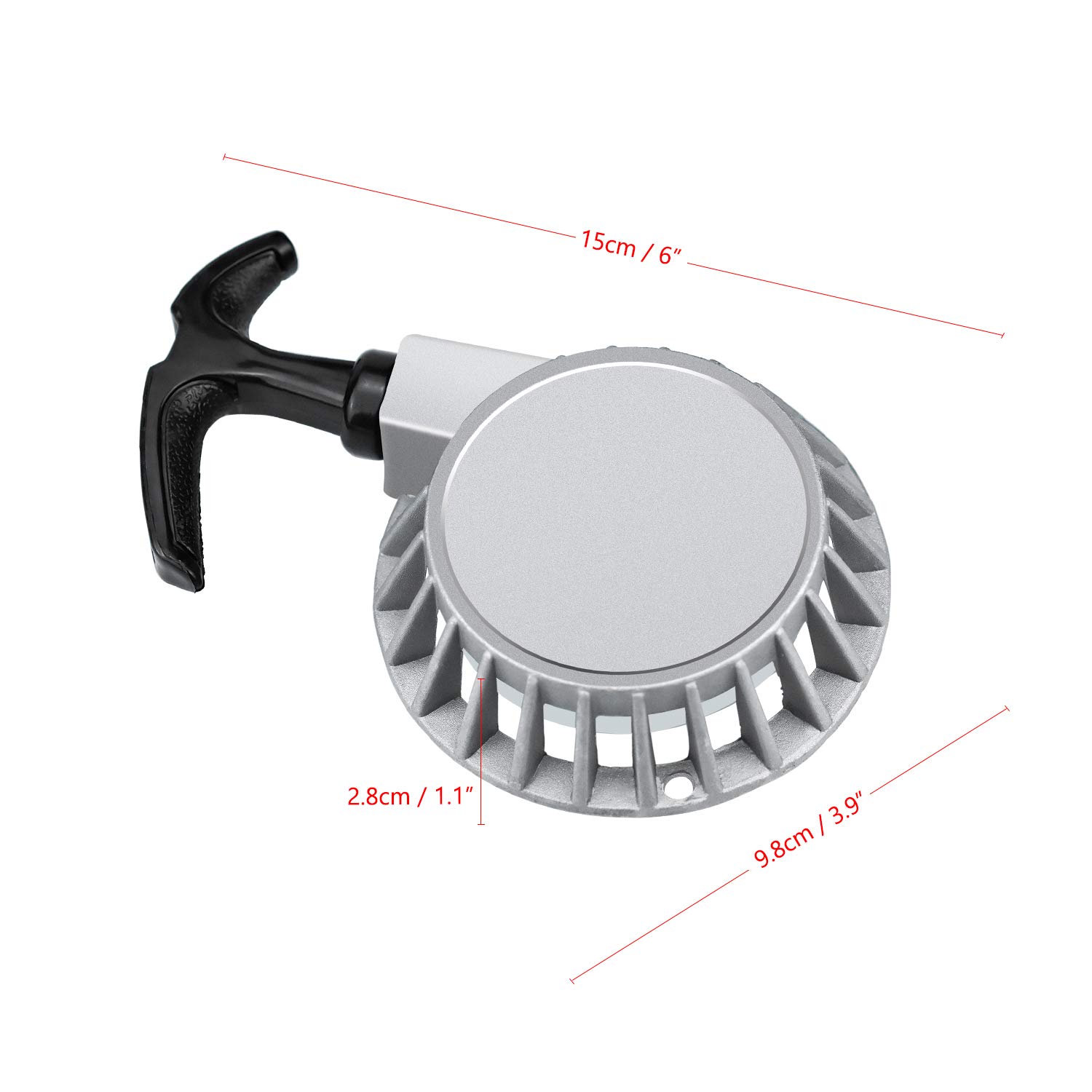 SANTOO Mini Pull Starter Starter in Alluminio per 47 CC 49 CC Dirt Bike Mini ATV Quad