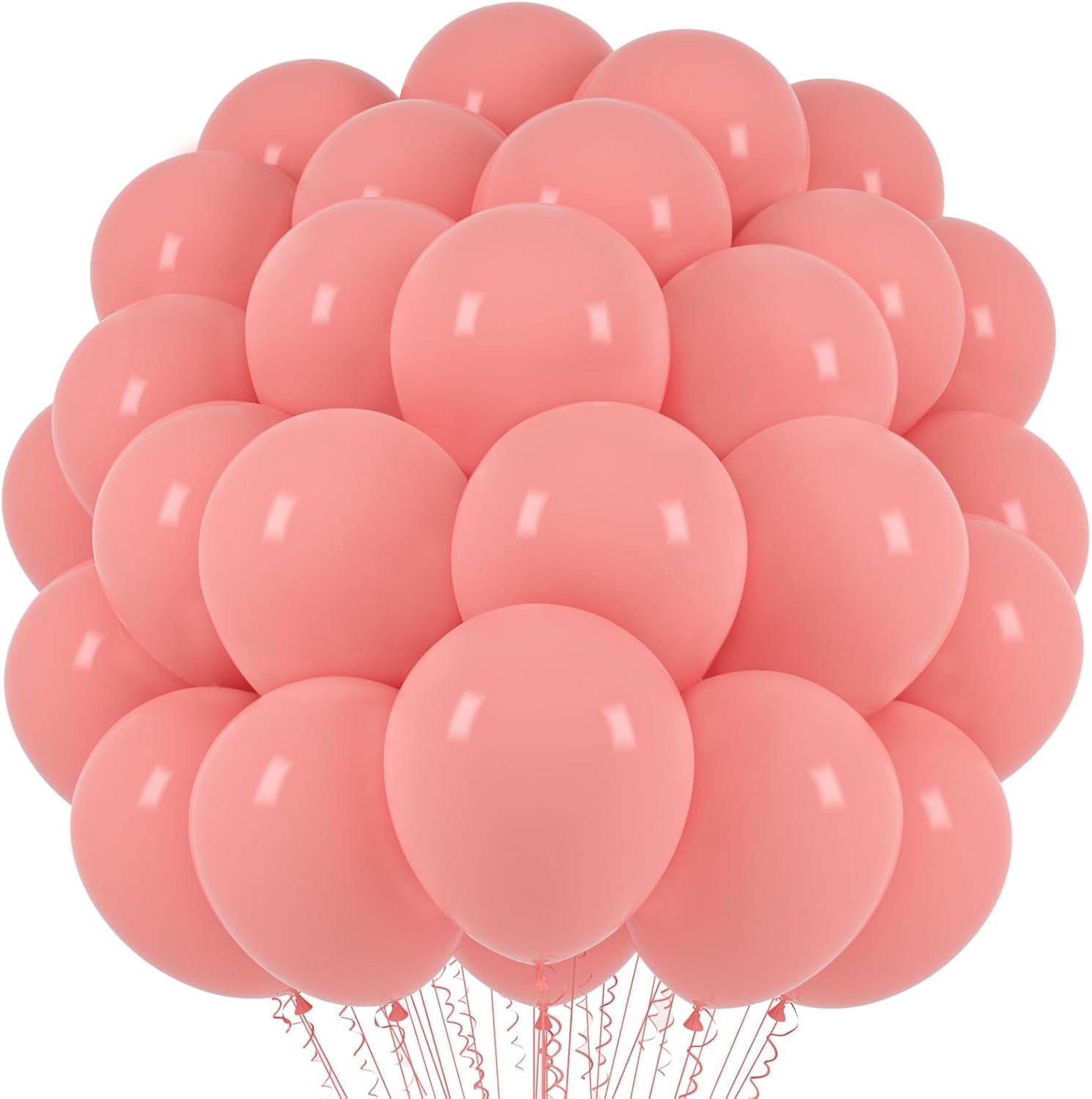 Globos de color rosa retro, paquete de 66 globos de látex de 12 pulgadas, globos de fiesta de látex para cumpleaños, baby shower, día de San