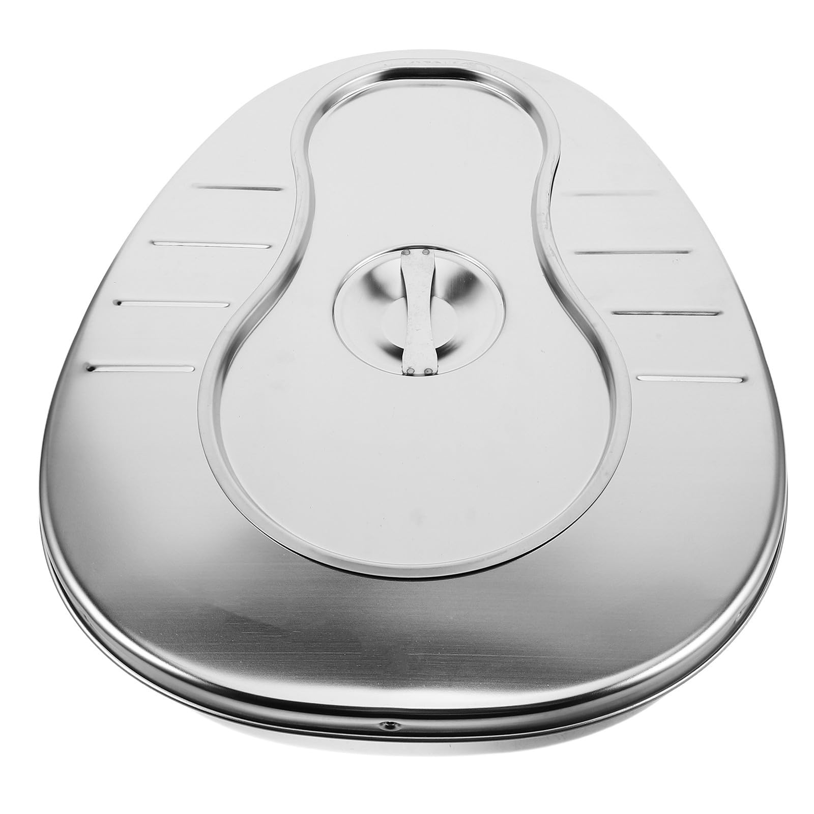 Orinal Gran Capacidad y Prevención de Olores de Acero Inoxidable con Tapa para Adultos Mayores Adecuado para Uso en Casa u Hospital