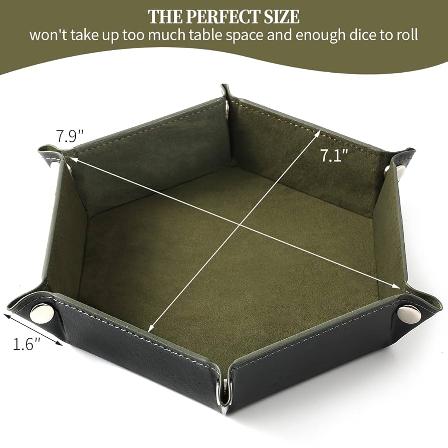 PU Leather Foldable Dice Tower Board Game Factory Customizable Pattern