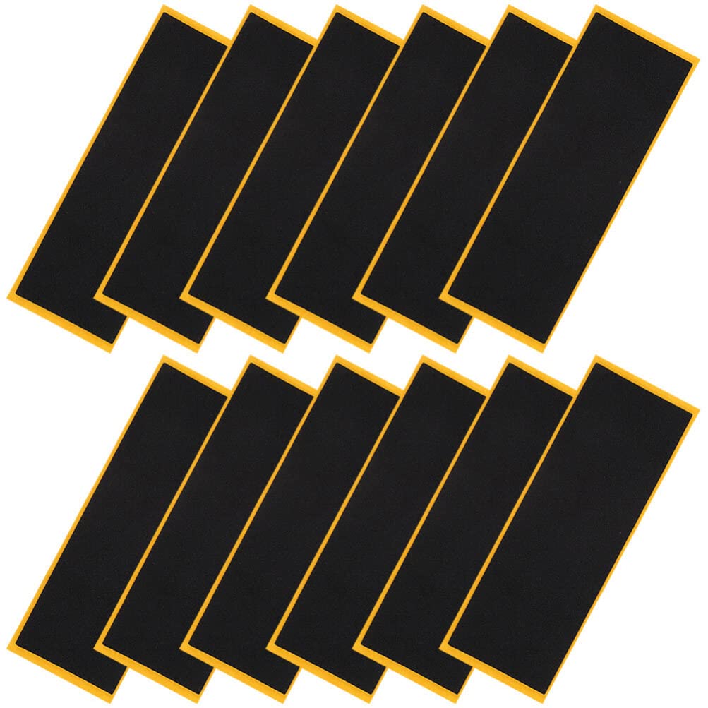 Kisangel Lot De 12 Bandes De Grip Mousse Antidérapante Pour Fingerboard - Stickers Noirs Pour Planche à Doigts