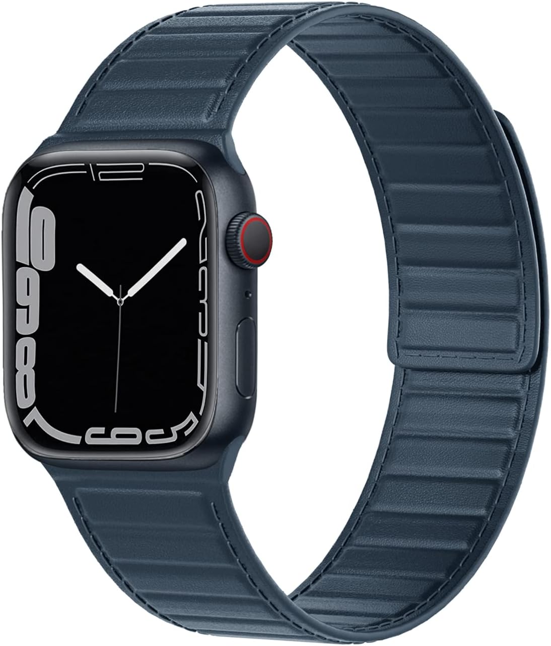 LKEITY Magnet Leather Bands for Apple Watch Band 49mm 46mm 45mm 44mm 42mm 41mm 40mm, Leather Magnetic Link Loop Strap with Strong Magnet for iWatch SE3 SE2 & Series 11/10/9/8/7/6/5 Ultra 3, Men Women - Image 2