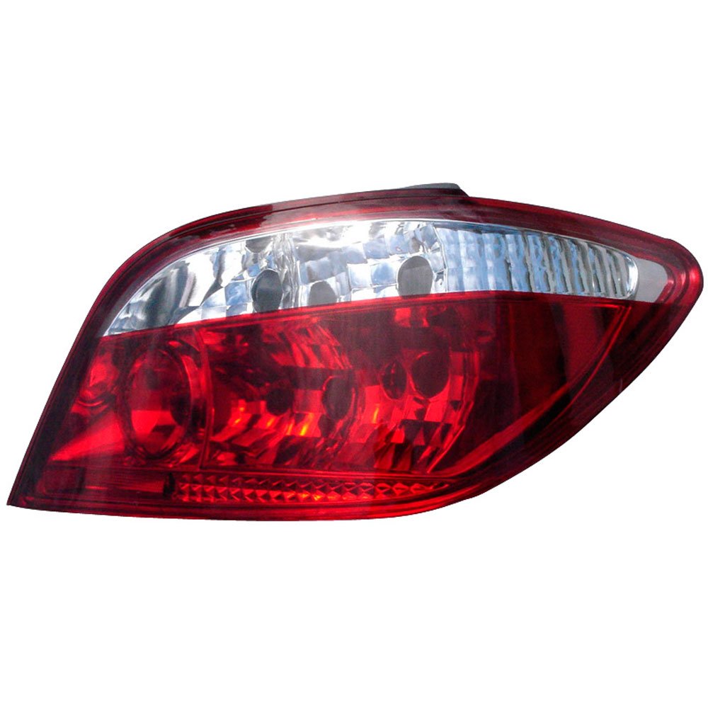 AutoStyle Set Tail Lights compatible with Peugeot 307 2001-2005 excl. CC/SW/Break - Red/Clear
