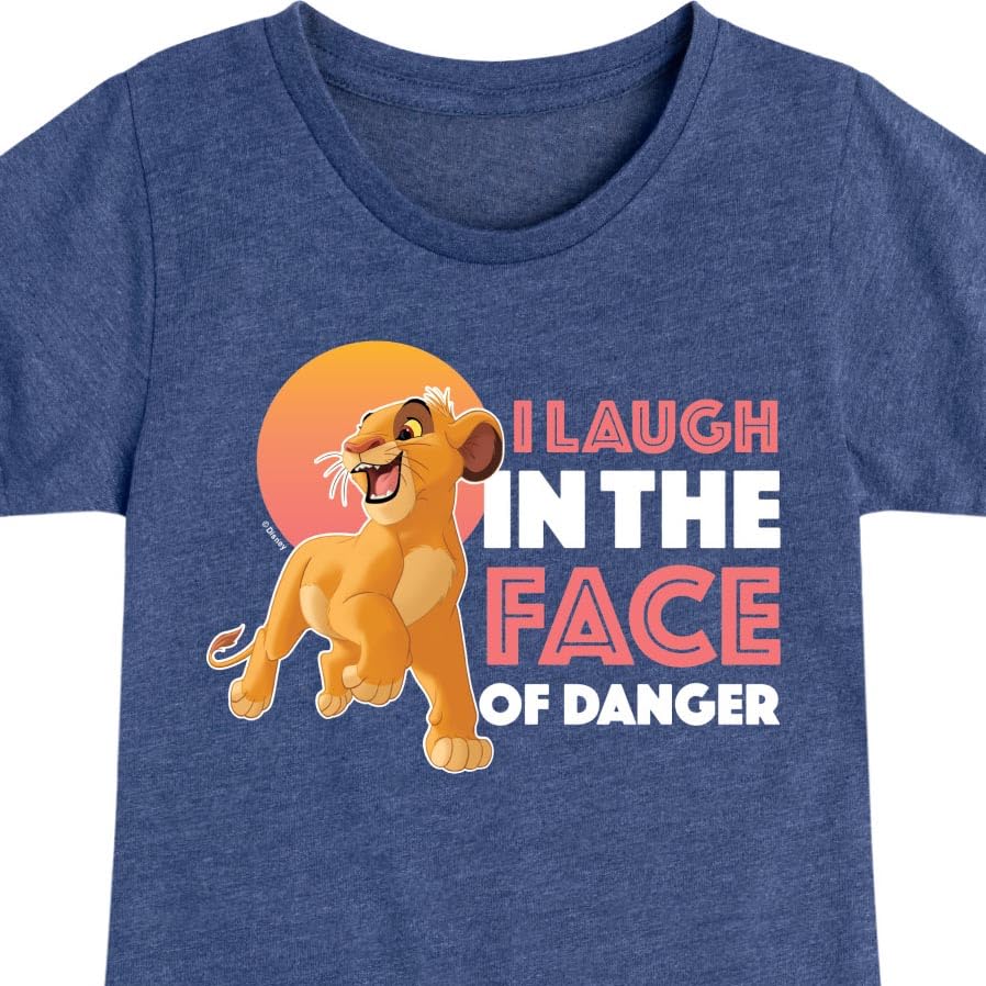 Disney The Lion King - Simba - I Laugh in The Face of Danger - Toddler & Youth Girls Short Sleeve Graphic T-Shirt3