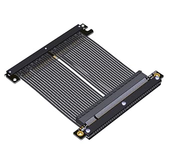 JMT ADT-M33 PCIe 4.0 x16 Extension Cable 15CM Dual Reverse Gen4 256G/bps Graphics Card Extender Compatible with ITX A4 Chassis M33JK-TU