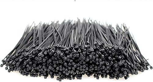Miniatura 2 de NiftyPlaza Paquete de 1000 bridas para cables de 4 pulgadas, resistentes a los rayos UV, resistentes a la intemperie, 18 libras (negro)
