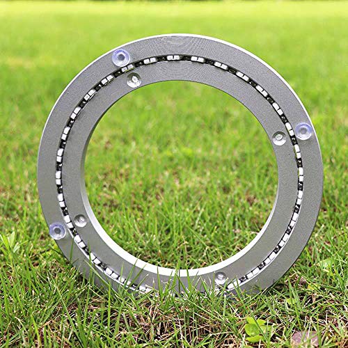 Rodamiento para Plato Giratorio Lazy Susan 8 Pulgadas, herrajes Redondos, rodamiento aleación Aluminio, rodamiento Placa giratoria Metal para Mesa Cocina