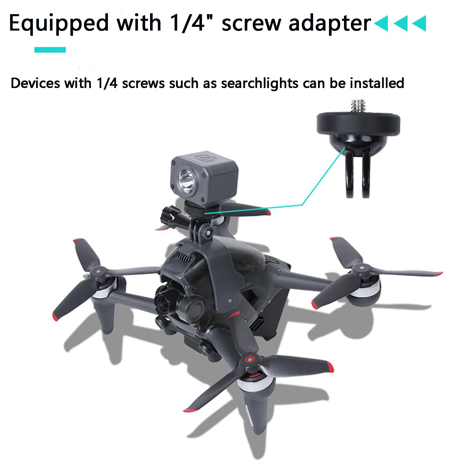 Amazon.com : Action Camera Mount for DJI FPV Drone Light Mount Top