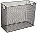 U Brands Mesh Steel Desktop Hanging File Holder, Letter Size, 12.4" x 9.53" x 5.5", Black