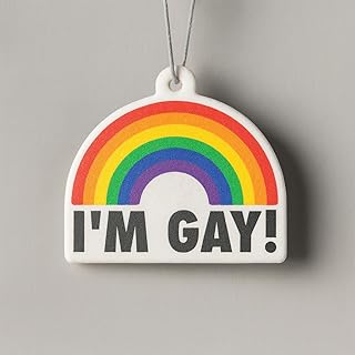 I'm Gay Rainbow Air Freshener - Funny Rude Air Freshener - Perfect Novelty Gag Gift, Best Funny Gifts and Pride Accessories (Pride)