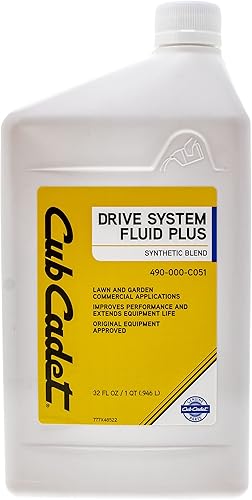 Miniatura 2 de CUB CADET 490-000-C051 Sistema de accionamiento de mezcla sintética Fluido de 1 cuarto de galón Botellas 2PACK