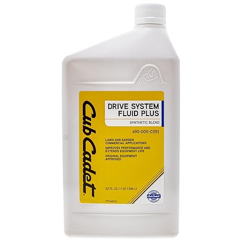 Miniatura 2 de CUB CADET 490-000-C051 Sistema de accionamiento de mezcla sintética Fluido de 1 cuarto de galón Botellas 2PACK